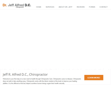 Tablet Screenshot of drjeffalfred.com